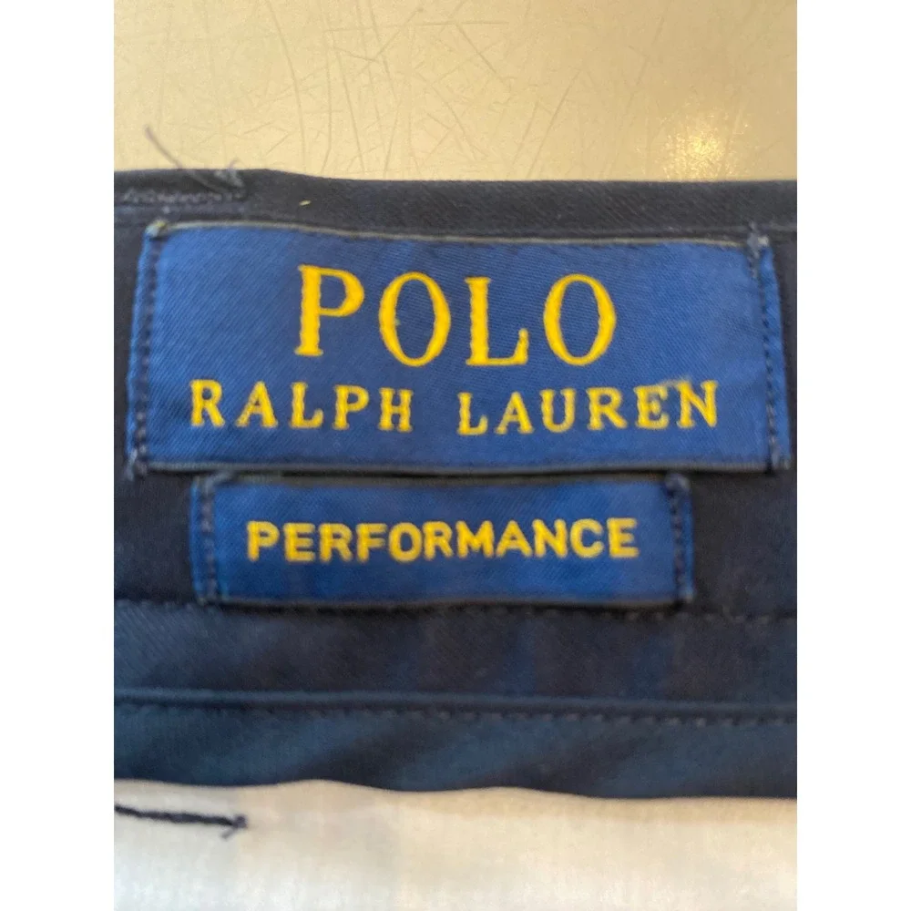 Polo Ralph Lauren Performance Mens Navy Blue Stretch Classic Fit Chinos 32x32